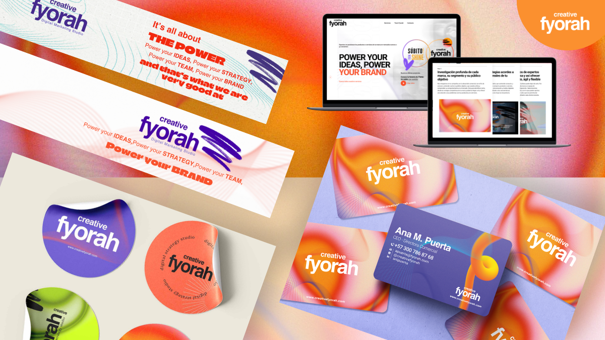 Rediseñamos nuestra propia identidad sin perder la esencia. El resultado: un branding sólido, coherente y diferenciador que refleja lo que somos hoy: una agencia creativa y estratégica que transforma ideas en marcas con impacto real.